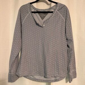 Tommy Hilfiger Gray Polka Dot Women's Top size XL